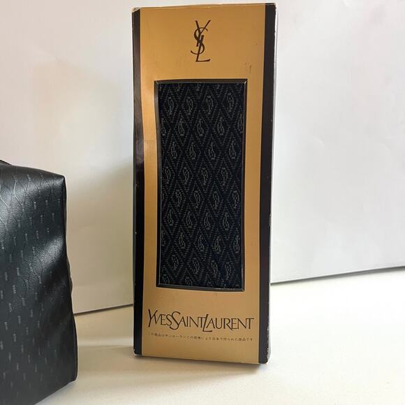 YSL YVES SAINT LAURENT Cosmetic Case, Travel, Makeup or Toiletry, UNISEX + Socks - Picture 7 of 15